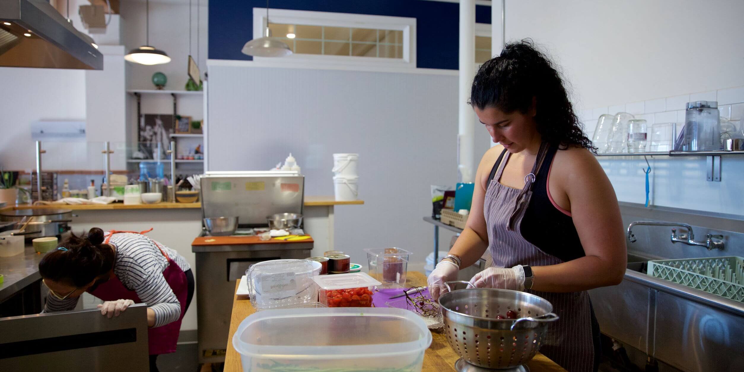 woman baking